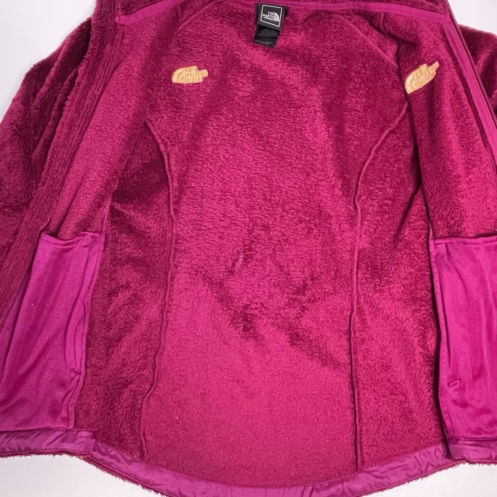The North Face Women's Small Pink Magenta Orange Osito Jacket Fleece Full Zip - Picture 8 of 11